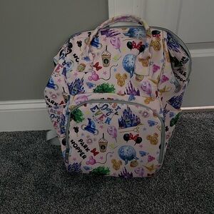 Pink Backpack diaper bag park hopper